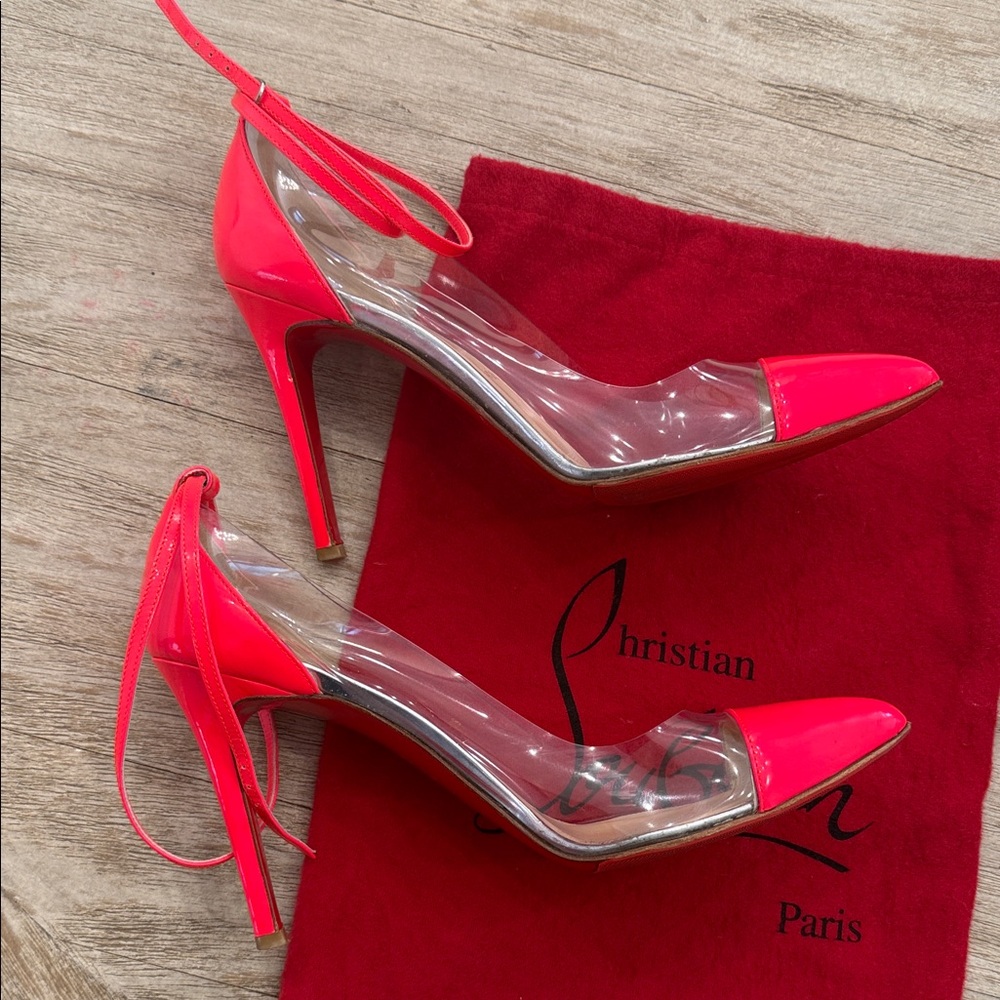 Christian Louboutin 
Christian Louboutin Neon Pink Patent Leather - Picture 4 of 6